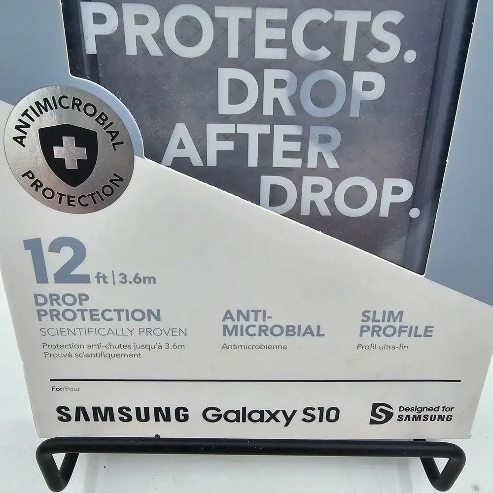 Tech21 Clear blue, New Case For Galaxy  S10, 12 Foot Drop Protection